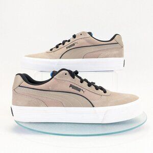 PUMA Suede Court Classic Vulc Mens 10 Beige Black Blue White 404131-02